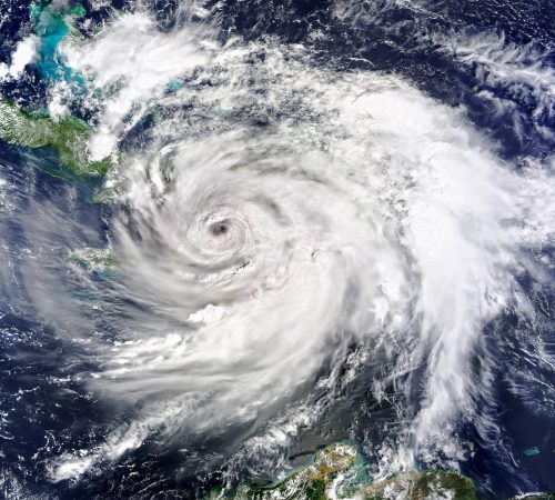 Satellite,View.,Hurricane,Matthew,Hits,Haiti.,Elements,Of,This,Image